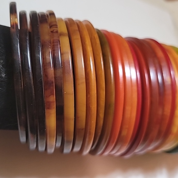 35 GENUINE BAKELITE 7" of bangle bracelets SPECIALTY MARBLES slicers SPA… - Picture 8 of 10